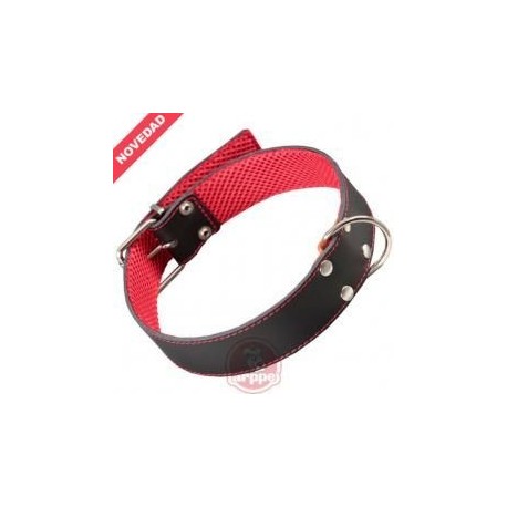 COLLAR CUERO FORRO 55 NEGRO