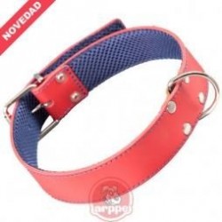 COLLAR CUERO FORRO 55 ROJO