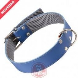 COLLAR CUERO FORRO 75 AZUL