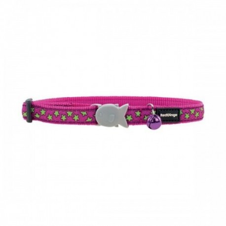 COLLAR GATO RED DINGO 20-32 12mm ROSA