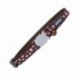 COLLAR GATO RED DINGO 20-32 12mm MARRON LUNARES ROSAS