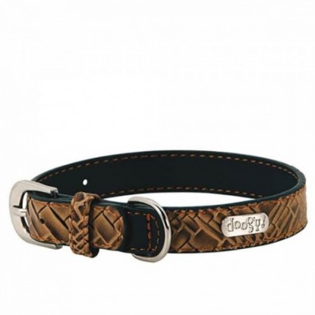 COLLAR DOOGY DUNDEE T30 MARRON