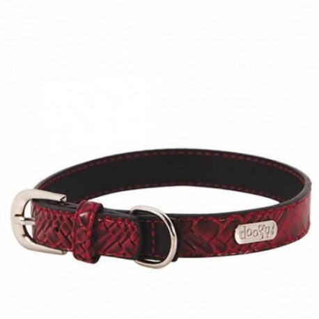 COLLAR DOOGY DUNDEE T30 ROJO