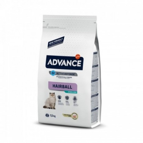 ADVANCE GATO STERIL. HAIRBALL 1,5KG