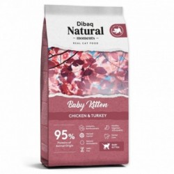 DIBAQ NATURAL GATO KITTEN POLLO Y PAVO 2KG