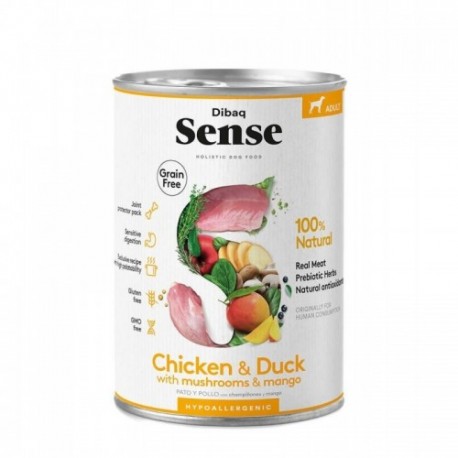 DIBAQ SENSE HUMEDO POLLO Y PATO 380g.