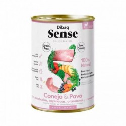 DIBAQ SENSE HUMEDO CONEJO Y PAVO 380g.