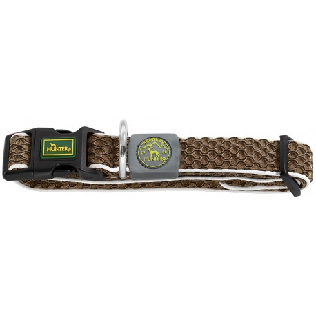 COLLAR HUNTER VARIO HILO S MARRON