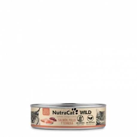 NUTRACAT SALMON POLLO Y TERNERA 80g