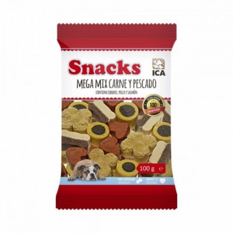 Mega mix carne y pescado 100g.