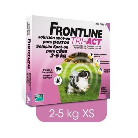 PIPETA FRONTLINE TRI-ACT 2-5KG (1p)