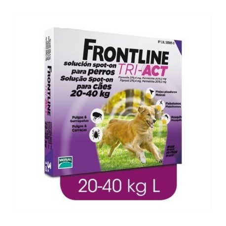 PIPETA FRONTLINE TRI-ACT 20-40KG (1p)