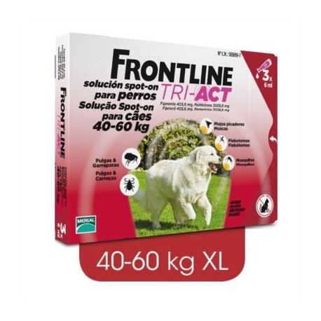 PIPETA FRONTLINE TRI-ACT 40-60KG (1p)